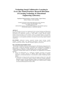 Technology-based Collaborative Learning in Every Day