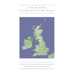 a new beginning: policing in northern ireland