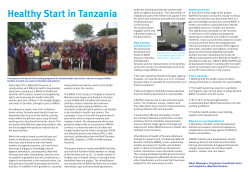 Healthy Start in Tanzania