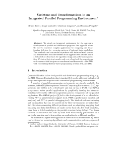 Skeletons and Transformations in an Integrated Parallel
