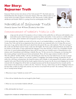 Her Story: Sojourner Truth