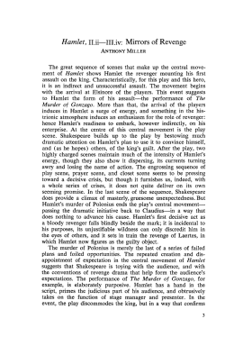 Hamlet,II.ii-IILiv: Mirrors of Revenge
