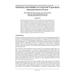 Performance and Scalability of a Large-Scale N