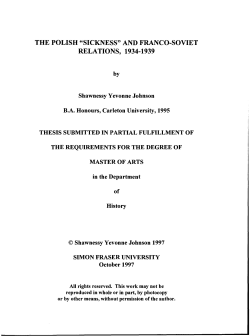 The Polish "sickness" and Franco-Soviet relations, 1934-1939