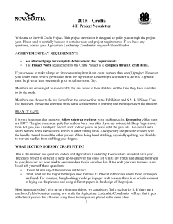 2015 - Crafts - Government of Nova Scotia