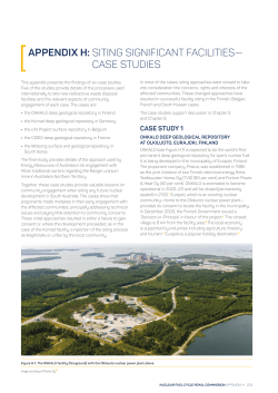 appendix h: siting significant facilities&mdash; case studies