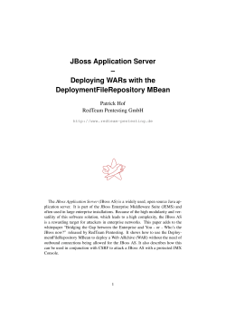 JBoss Application Server - Deploying WARs with the