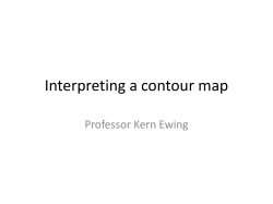 Interpreting a contour map