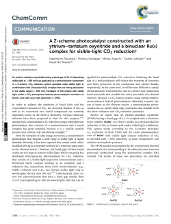 tantalum oxynitride and a binuclear Ru(ii) complex