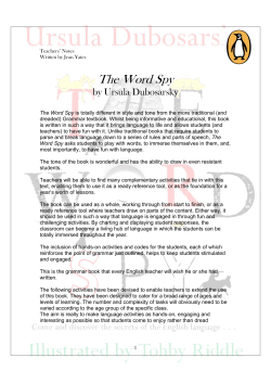 The Word Spy - Bookmaking With Kids