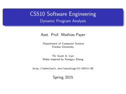 CS510 Software Engineering