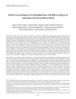 Fish larvae assemblages in two floodplain lakes with