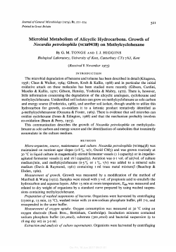 Microbial Metabolism of Alicyclic Hydrocarbons