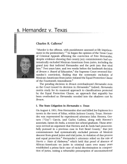 s. Hernandez v. Texas - Sandra Day O`Connor College of Law