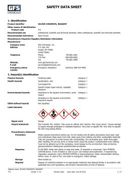 MSDS - GFS Chemicals