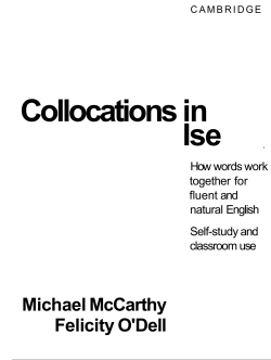 English Collocations in Use