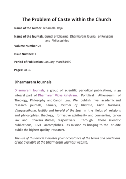 The Problem of Caste within the Church