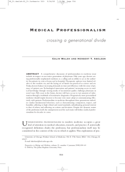Medical Professionalism