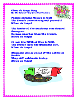 Cinco de Mayo Song Cinco de Mayo Song France invaded Mexico