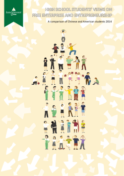 high school students` views on free enterprise and