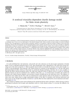 A nonlocal triaxiality-dependent ductile damage model for finite