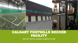 calgary foothills soccer facility