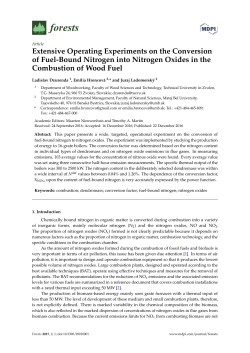 Extensive Operating Experiments on the Conversion of Fuel