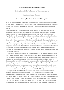 2011 SPP_Noam Chomsky - Sydney Peace Foundation