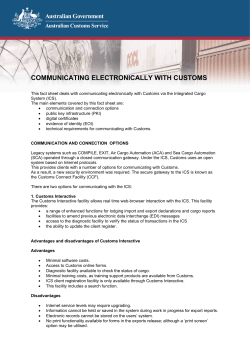 How do I go about communicating electronically with Customs?