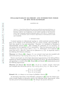 Pin (2)-equivariant KO-theory and intersection forms of spin four