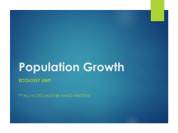 Population Growth Notes