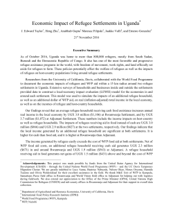 Economic Impact of Refugee Settlements in Uganda*