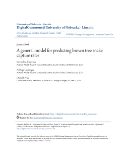 A general model for predicting brown tree snake capture
