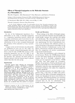 Effects of Through-Conjugation on the Molecular