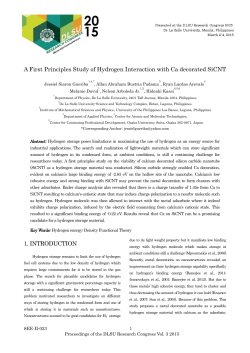 A First Principles Study of Hydrogen Interaction with Ca decorated