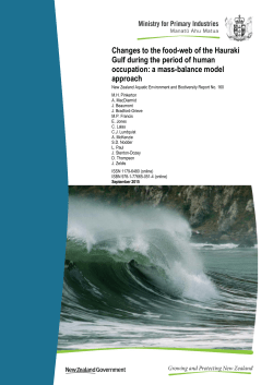 Changes to the food-web of the Hauraki Gulf during the period