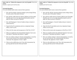 Essential Questions: Use your textbook and/or notes to answer