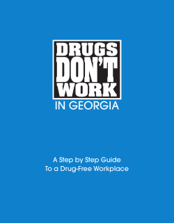 Step by Step Guide and Sample Substance Abuse Policy