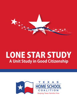lone star study - Texas Home School Coalition