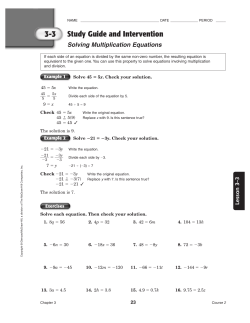 3-3 3-4 - District 196 e