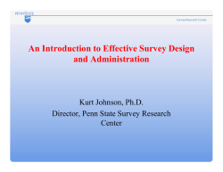 An Introduction to Effective Survey Design and Administration