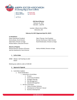 February 25 &ndash; Board Meeting
