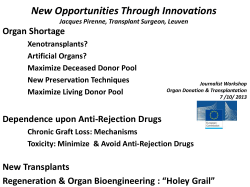 New Opportunities Through Innovations