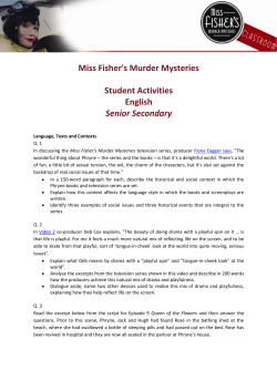 Miss Fisher English Student Sheets Senior Secondary
