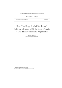 Have You Hugged a Soldier Today? Veterans Struggle With