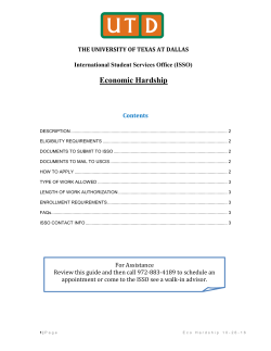 Economic Hardship Guide - The University of Texas at Dallas