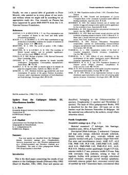 Spiders from the Galapagos Islands.III. Miscellaneous families