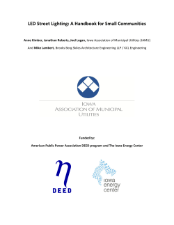 LED Street Lighting: A Handbook for Small Communities
