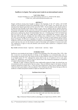 Sunflower in Spain - International Sunflower Association