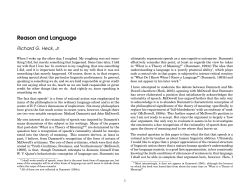 Reason and Language - Richard G. Heck, Jr.